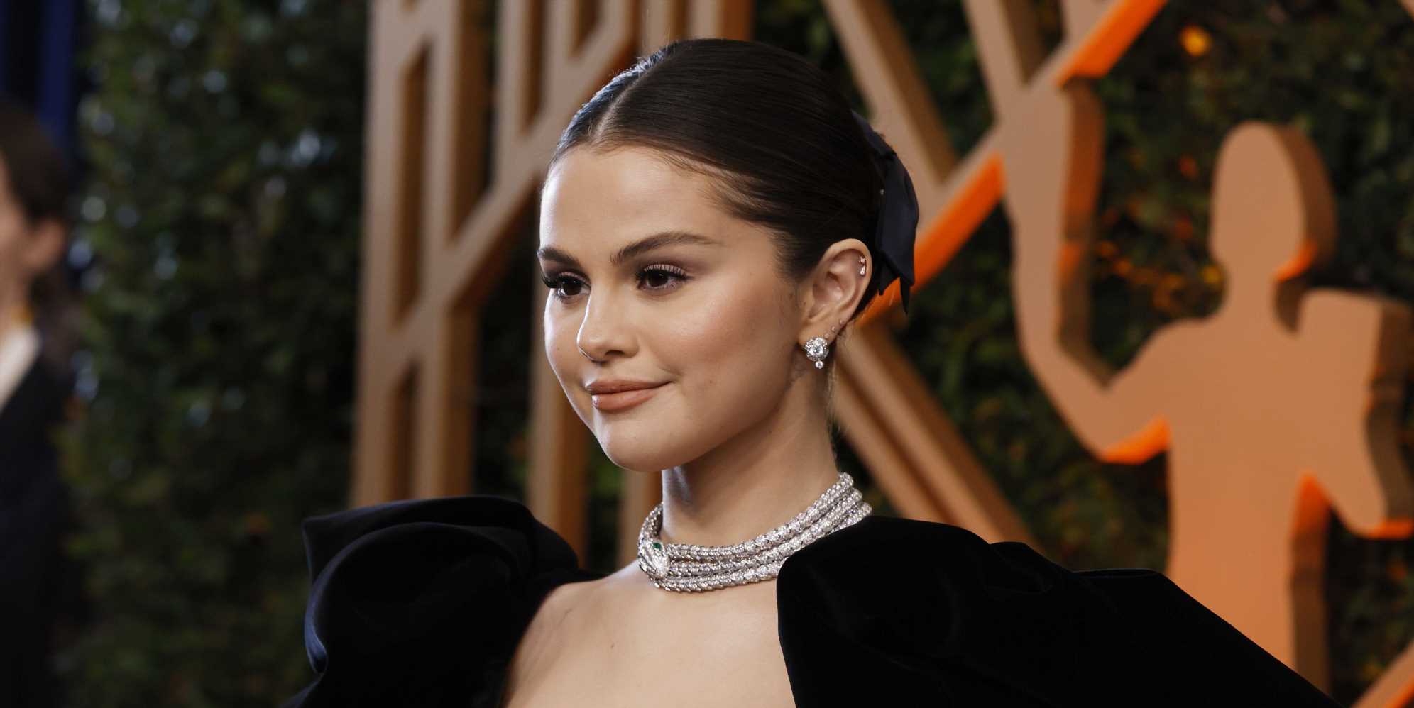 Selena Gomez Was a Total Bombshell at the SAG Awards in a Black Column